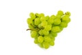 Fresh grapes on a branch rest sits on a white background Royalty Free Stock Photo