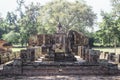 Wat Si Chum temple ruins with sitting buddha statue. Sukhothai Historical Park, Thailand Royalty Free Stock Photo