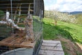 Horizontal picture of prairie dog locked in a cage