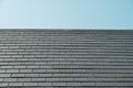 Horizontal picture of slates on a roof Royalty Free Stock Photo