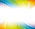 Horizontal rainbow banner