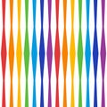 Horizontal rainbow rhombus lines