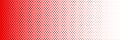 horizontal red halftone of diamonds icon of playing card design for pattern and background