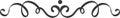 Horizontal repeating calligraphic swirl pattern creating an elegant border or divider, perfect for enhancing invitations