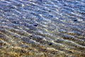 Horizontal ripples on the sea
