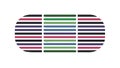 Horizontal Rounded Bar with Multi-Color Gradient, vector design Generative AI Royalty Free Stock Photo