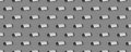 Horizontal seamless pattern. Rolls of garbage bags isolated on gray background. On the roll white copy space.