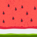 Horizontal seamless watermelon pattern