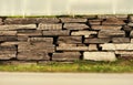 Horizontal sepia brick wall bokeh background hd