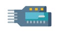 Horizontal Server Rack Icon. Data Center Infrastructure Layout, vector design Generative AI Royalty Free Stock Photo