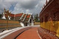 Horizontal shot of beautiful Phra Pathom Chedi Thailand.