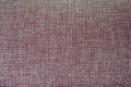 Burgundy and Gray Woven Burlap Cloth Background With Copy Space