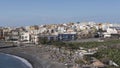 Horizontal shot of corner beach at Playa de San Juan, Tenerife, Canary Islands, Spain