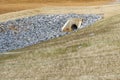 Culvert and Drainage Ditch Under Construction Royalty Free Stock Photo