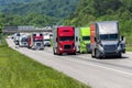 Heavy Truck Traffic On Tennessee Interstate