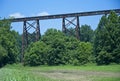 Elevated Train Trestle in Tulip Indiana Royalty Free Stock Photo