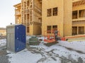 New Apartment Construction Site Royalty Free Stock Photo