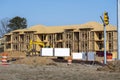 New Apartment Construction With Three Blank Signs Royalty Free Stock Photo