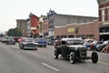 Horizontal shot of Ol Marais cars cruises on the highway. Ottava, US