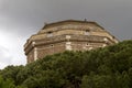 Horizontal shot of the part of Sangallo Fortress in Civita Castellana, Lazio, Italy