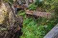 Horizontal shot of path in Gorner Gorge