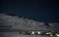 Horizontal shot of Spiti Valley, Kaza in winter night