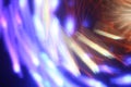Horizontal shot of staggered and refracted light layers-vortex light effects Royalty Free Stock Photo