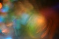 Horizontal shot of staggered and refracted light layers-vortex light effects Royalty Free Stock Photo