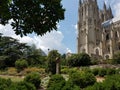 Horizontal shot of the Washington National Cathedral, Washington, D.C., United States Royalty Free Stock Photo