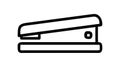 Horizontal slider control outline, interactive setting element , vector design Generative AI Royalty Free Stock Photo