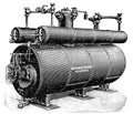 Horizontal steam boiler from Augsburg`s machine factory