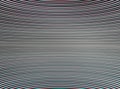 Horizontal stereo chroma interlaced and curved tv lines abstract