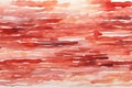 Horizontal strip of watercolors. Red multi layer smears