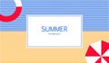 Horizontal summer background minimalism