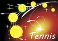 Horizontal tennis banner