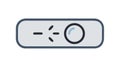 Horizontal Toggle Switch Slider Icon for On Off UI State, vector design Generative AI Royalty Free Stock Photo