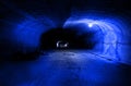 Horizontal tunnel (drive) in a salt mine Royalty Free Stock Photo