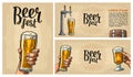 Horizontal and vertical poster for beer fest.