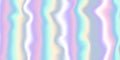 Horizontal Vibrant Holography Effect Background. Abstract Rainbow Pastel Pattern. Light Blur Decoration Holographic