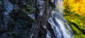 Horizontal vibrant waterfall