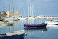 Horizontal View of Boats Moored in the Bari Touristic Harbour on