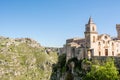 Horizontal View of the Church of San Pietro Caveoso, in the Sass Royalty Free Stock Photo