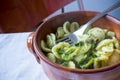 Horizontal View Of Close Up Of A Hot And Smoking Italian Traditional Food Called Orecchiette Con Le Royalty Free Stock Photo