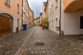 Horizontal view of the Donaugasse in Vilshofen on the Danube