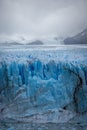 Horizontal view Glacier Perito Moreno national park Los Glaciares. The Argentine Patagonia in Autumn. Royalty Free Stock Photo