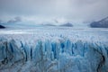 Horizontal view Glacier Perito Moreno national park Los Glaciares. The Argentine Patagonia in Autumn. Royalty Free Stock Photo