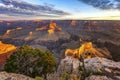 Horizontal view of Grand Canyon Royalty Free Stock Photo