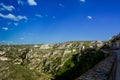 Horizontal View of the Gravina of the Sassi of Matera. Matera, S Royalty Free Stock Photo