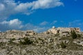 Horizontal View of the Gravina of the Sassi of Matera. Matera, S