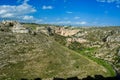 Horizontal View of the Gravina of the Sassi of Matera. Matera, S Royalty Free Stock Photo